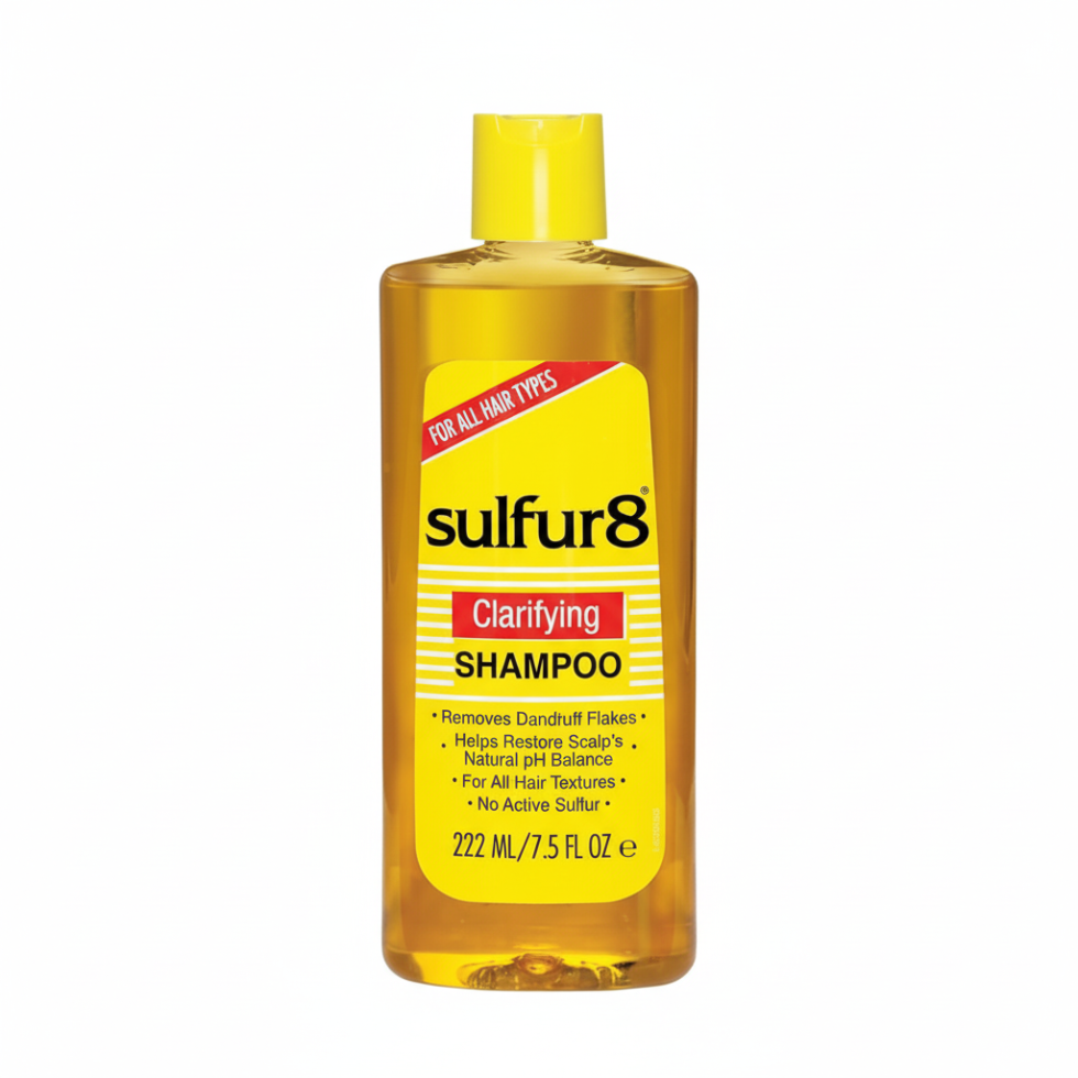sulfur8 clarifying shampoo 222ml removes dandruff refreshes scalp deep cleansing anti dandruff hair shampoo