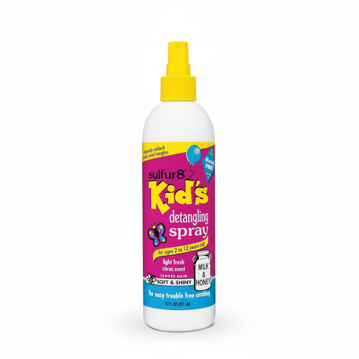 Sulfur8 Kids Detangling Spray 355ml | Leave-In Knot & Tangle Remover Hair Care