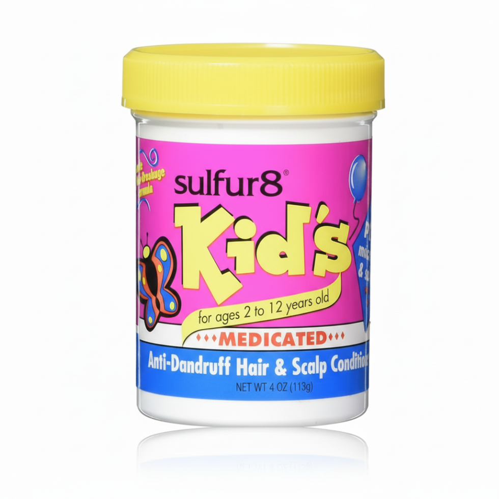 sulfur8 kids medicated anti dandruff conditioner 4oz scalp care flake control itchy scalp treatment
