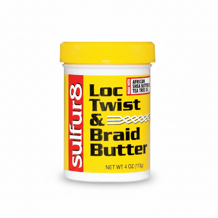 Sulfur8 Loc Twist & Braid Butter 4oz | Moisturizing Hair Butter for Shine & Softness