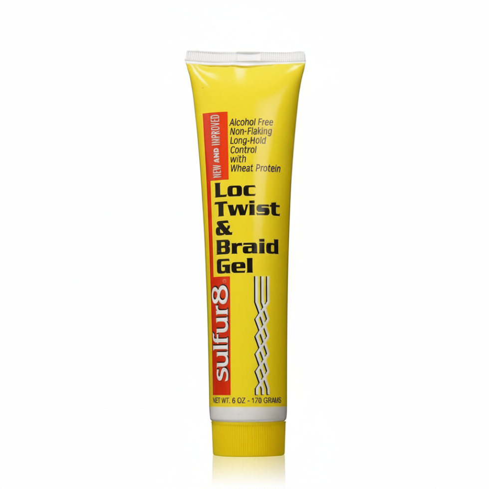 sulfur8 loc twist braid gel 6oz alcohol free long hold styling gel for locs braids no flaking