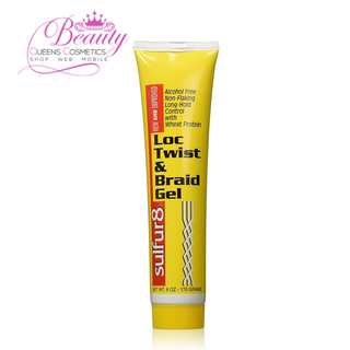 Sulfur8 Loc Twist & Braid Gel 6oz | Long Hold, Alcohol-Free