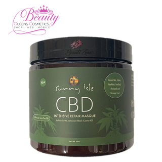 Sunny Isle CBD Intensive Repair Masque 16oz | Jamaican Black Castor Oil Deep Moisture