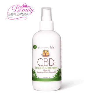 Sunny Isle CBD Leave-In Detangler Infused with Jamaican Black Castor Oil 8oz | Strength & Shine