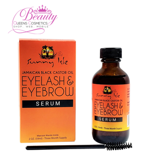 Sunny Isle Jamaican Black Castor Oil Eyelash & Eyebrow Growth Serum 2oz | Natural
