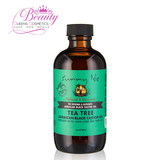 Sunny Isle Jamaican Black Castor Oil with Tea Tree Oil 4oz | Scalp Relief