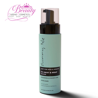 Sunny Isle Just for Wig, Weave, Braid & Extensions Flyaway & Wrap Mousse 8oz | Jamaican Black Castor Oil Styling