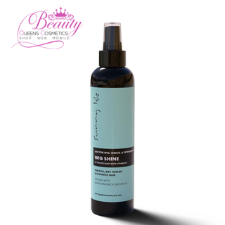 Sunny Isle Just for Wig, Weave, Braid & Extensions Wig Shine  8oz | Jamaican Black Castor OilHigh Gloss Finish