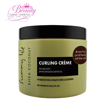 Sunny Isle Shea Coconut Curling Crème 16oz | Define & Hydrate Curls