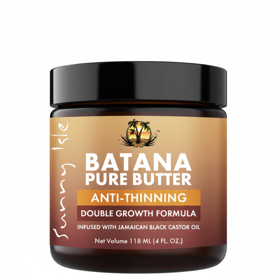 Sunny Isle batana pure butter anti thinning 4oz jamaican black castor oil double growth hair care butter