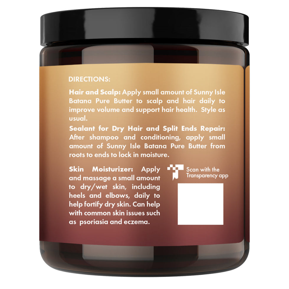 Sunny Isle batana pure butter anti thinning 8oz jamaican black castor oil double growth hair care butter