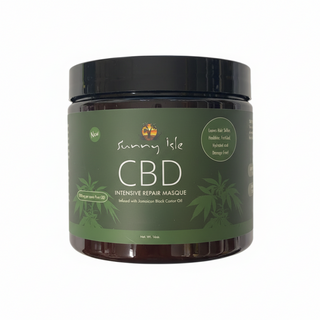 Sunny Isle cbd intensive repair masque 16oz jamaican black castor oil deep moisture hair repair mask