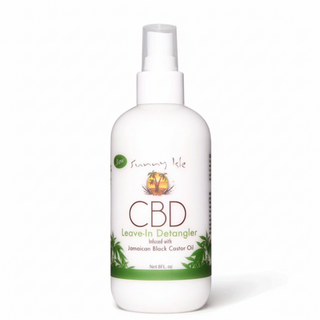 Sunny Isle cbd leave in detangler 8oz jamaican black castor oil strength shine hair care spray