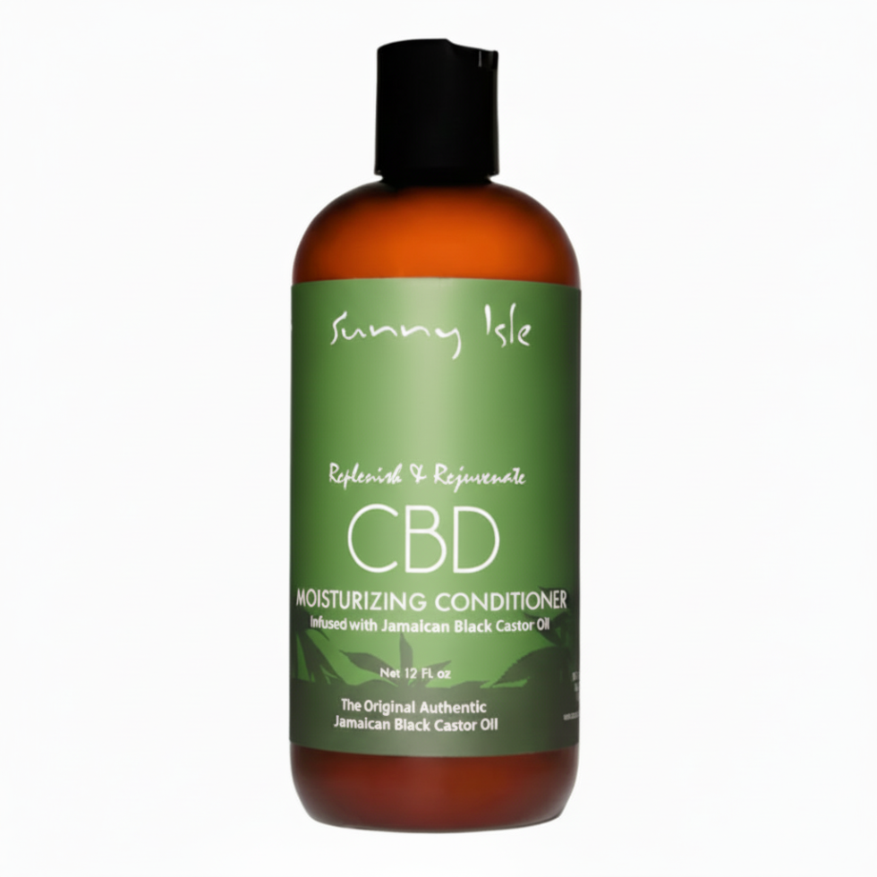 Sunny Isle cbd moisturizing conditioner 12oz jamaican black castor oil strength hydration hair care conditioner