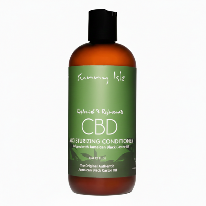 Sunny Isle CBD Moisturizing Conditioner 12oz | Black Castor Oil Strength Care