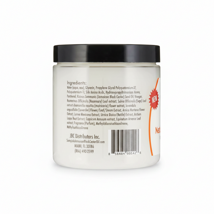 sunny isle jamaican black castor oil natural curly styling custard 8oz curl definer hair styling product