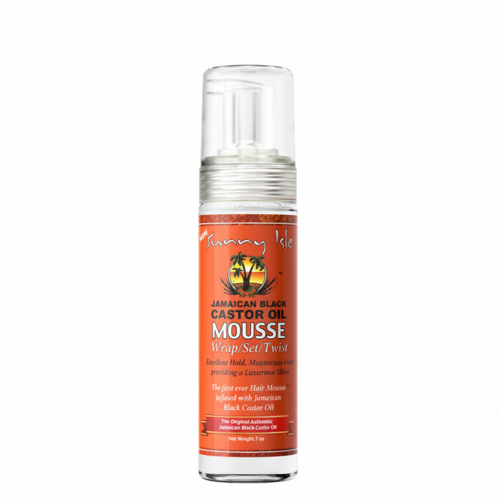 Sunny Isle Jamaican Black Castor Oil Mousse Wrap Set Twist 7oz | Frizz Control