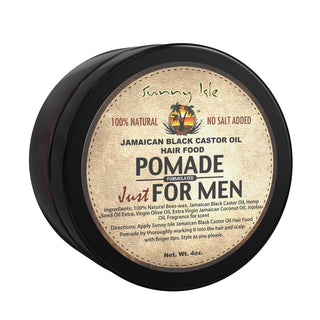 Sunny Isle jamaican black castor oil pomade for men 4oz strength shine hair styling grooming pomade
