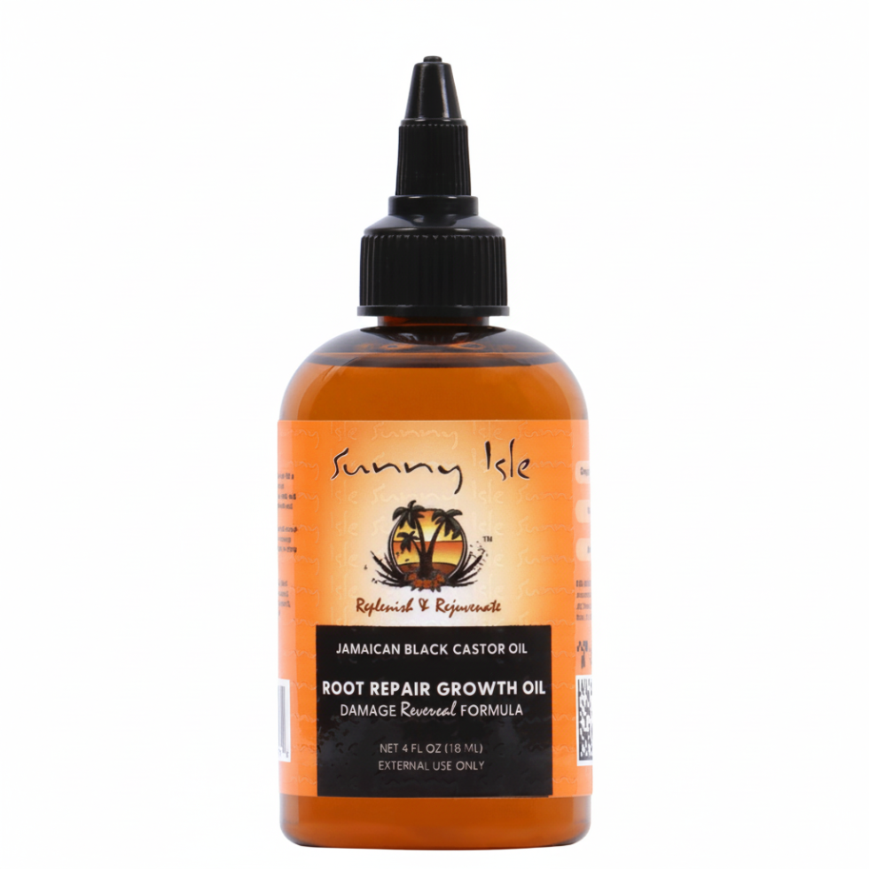 sunny isle jamaican black castor oil root repair growth oil 118ml damage reversal hair treatment