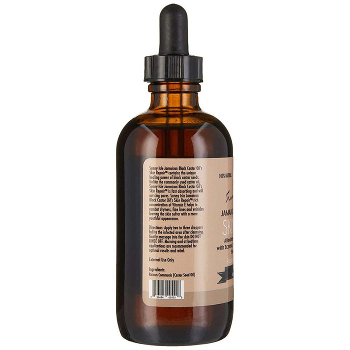 Sunny Isle jamaican black castor oil skin repair 8oz hydrating restoring skin care oil