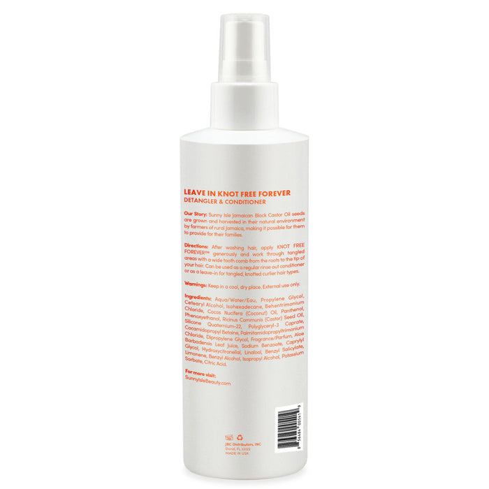 Sunny Isle Knot Free Forever Leave-In Detangler 8oz | Moisture & Hair Care