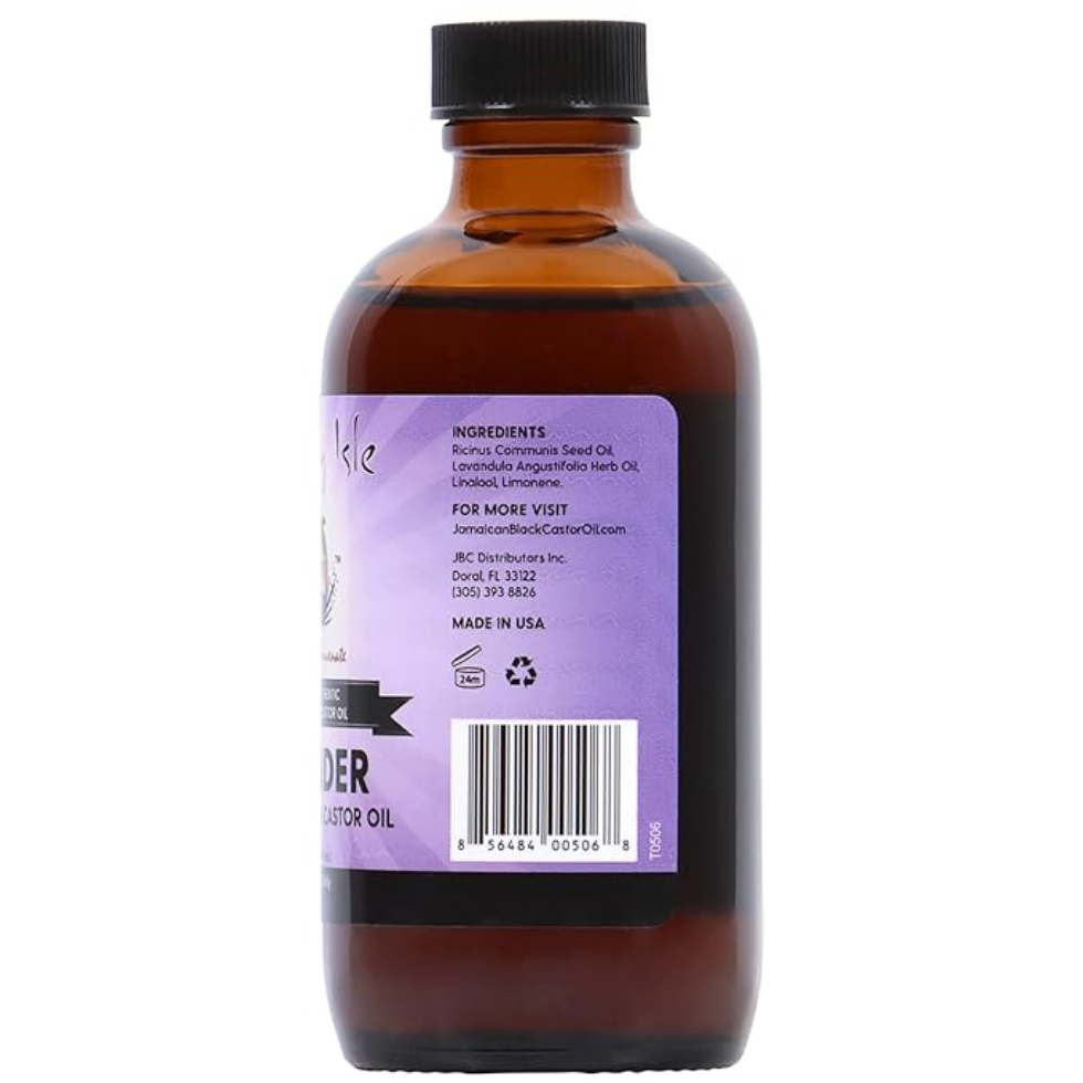 sunny isle lavender jamaican black castor oil 4oz hair and skin nourishing growth oil