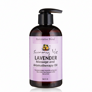 sunny isle lavender massage aromatherapy oil 8oz calming relaxation body oil