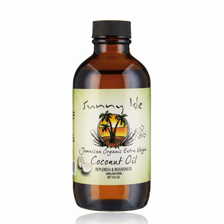 sunny isle jamaican organic extra virgin coconut oil 118ml hair skin care moisturizing oil