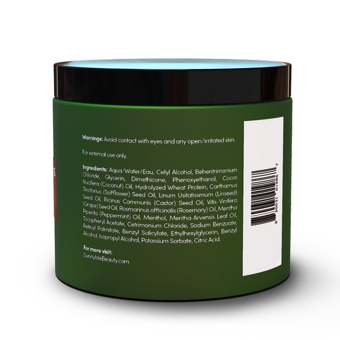 Sunny Isle rosemary mint hair strong roots masque 473ml deep repair treatment castor oil biotin hair mask