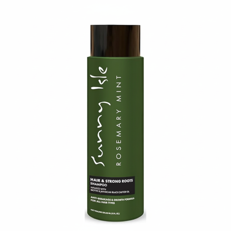 Sunny Isle rosemary mint hair strong roots shampoo 354ml castor oil scalp care strengthening hair shampoo