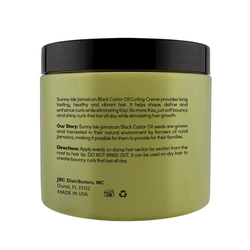 Sunny Isle shea coconut curling crème 16oz defines curls hydrates frizz control curly hair cream