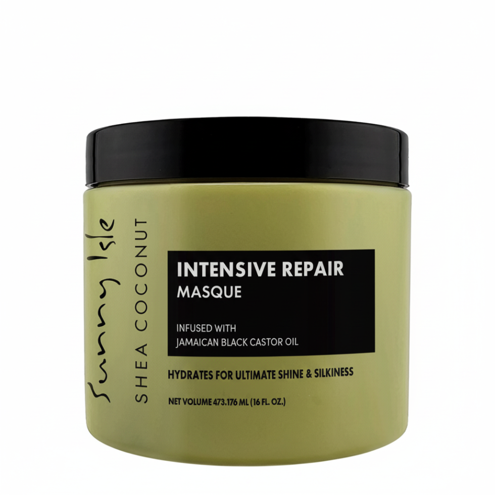 Sunny isle shea coconut intensive repair masque 16oz deep conditioning hair repair mask shea butter coconut oil castor oil