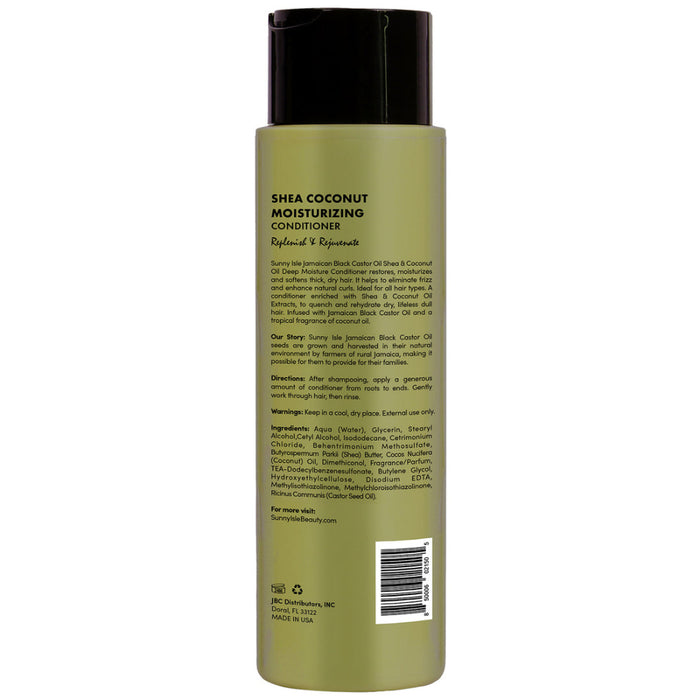 Sunny Isle Shea Coconut Moisturizing Conditioner 12oz | Hydration & Softness