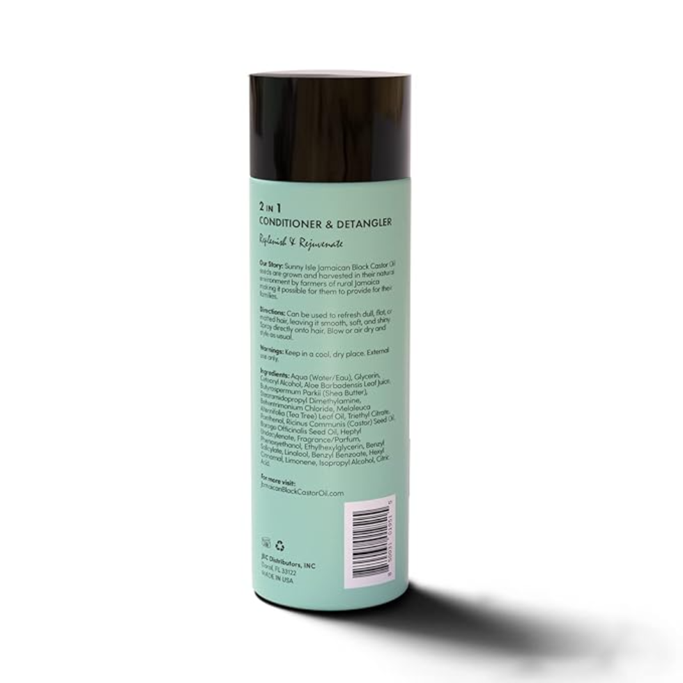 Sunny Isle wig and weave 2 in 1 conditioner detangler 8oz human synthetic hair care smoothing spray