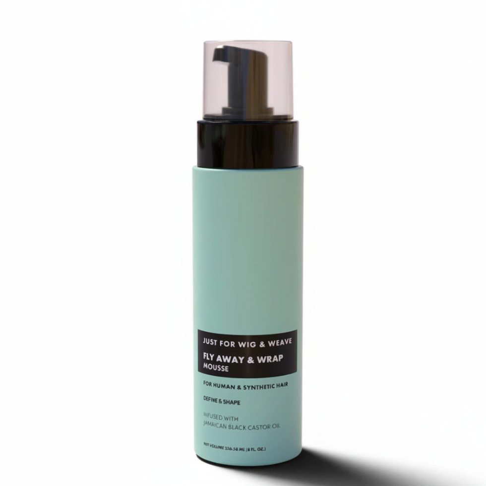 Sunny Isle wig and weave fly away wrap mousse 8oz frizz control styling foam human synthetic hair