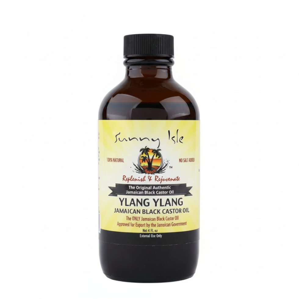 sunny isle ylang ylang jamaican black castor oil 118ml hair care growth moisturizing oil