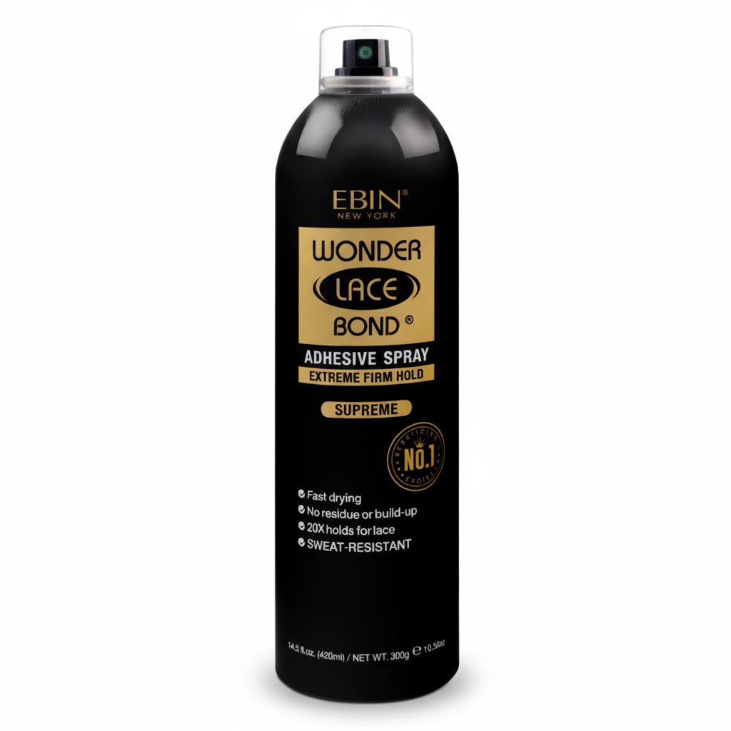 EBIN Wonder lace Bond Adhesive Spray -Extreme mega hold Supreme 420 ml-& Sweat Resistant