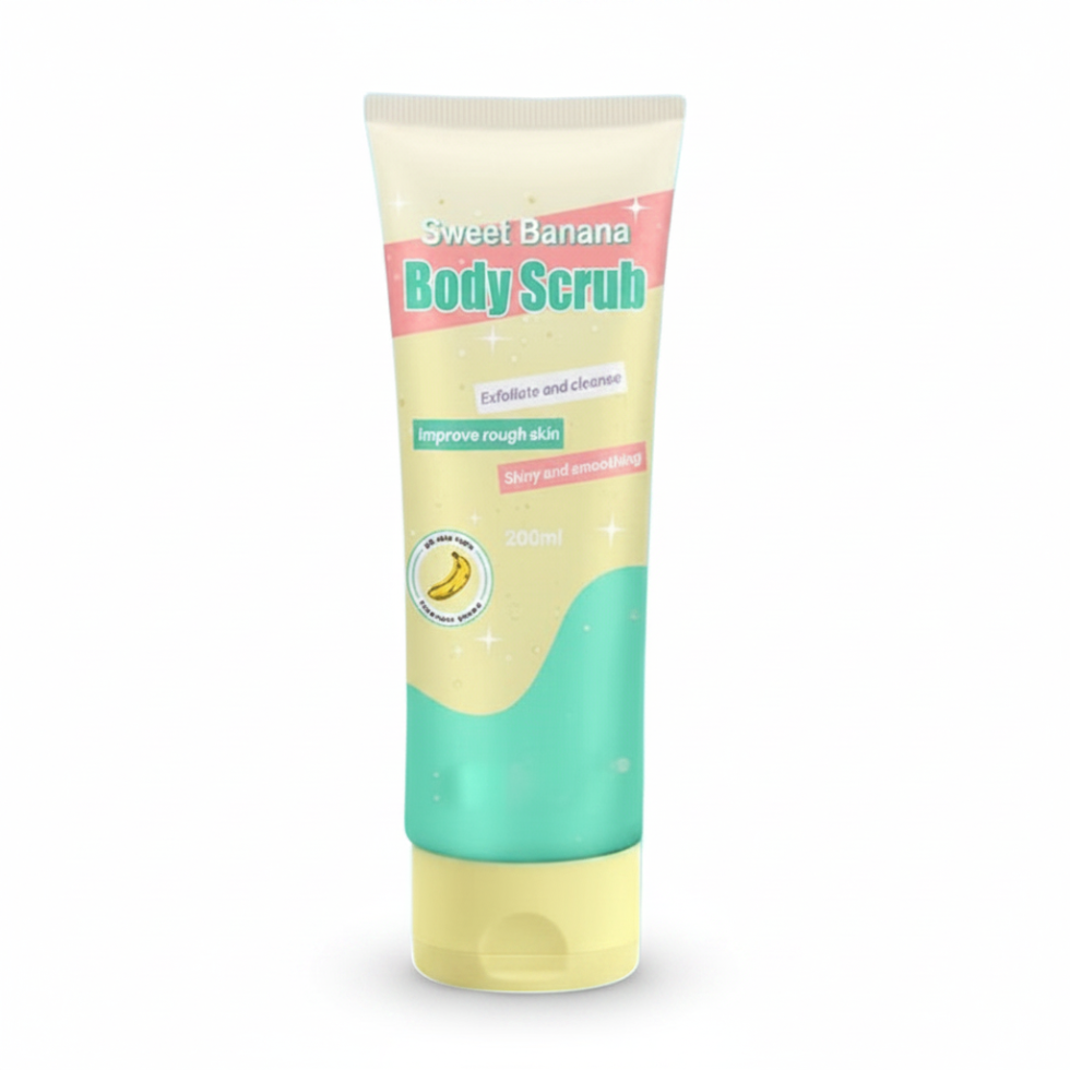 Sweet Body Scrub 200ml exfoliating scrub for smooth soft glowing refreshed skin care.
