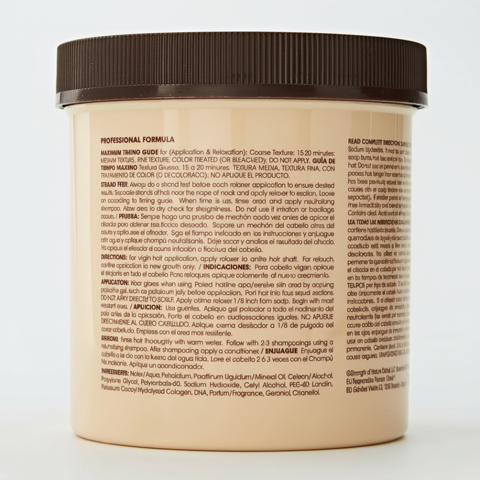 tcb hair relaxer with protein and dna 425g strengthening straightening hair treatment for smooth and silky results