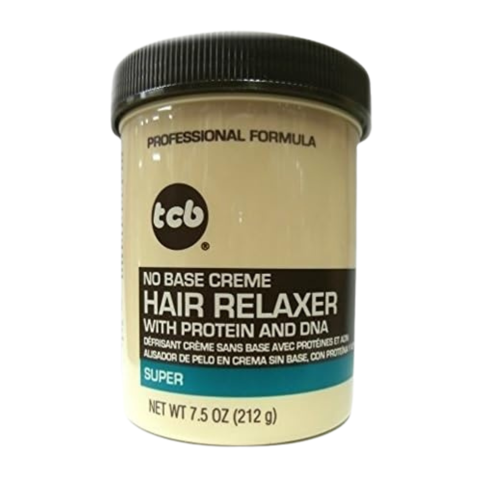 tcb no base relaxing hair cream 212g straightening and frizz control hair treatment for smooth shiny hair
