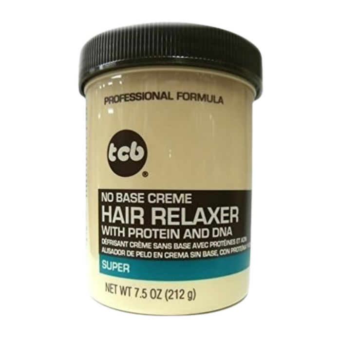 tcb no base relaxing hair cream 212g straightening and frizz control hair treatment for smooth shiny hair