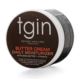 TGIN Butter Cream Daily Moisturizer 12oz for hydrating softening and nourishing curly coily hair