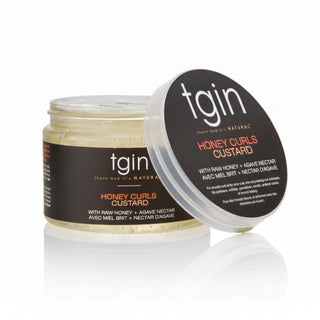 TGIN Honey Curls Custard 12oz for defining moisturizing and strengthening natural curly coily hair