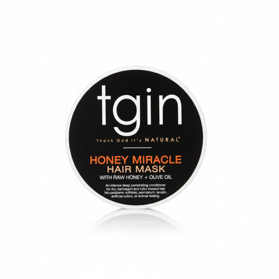 TGIN Honey Miracle Hair Mask 12oz for deep conditioning repairing and hydrating curly coily hair