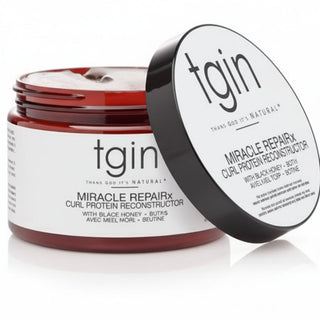 TGIN Miracle Repairx Curl Food CPR Treatment 12oz for restoring strengthening and shining damaged curly hair