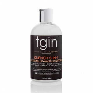 TGIN Quench 3-in-1 Co-Wash Conditioner 384ml for hydrating cleansing and conditioning curly coily hair