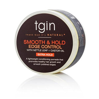 TGIN Smooth & Hold Edge Control 4oz for sleek frizz free long lasting hair edges styling