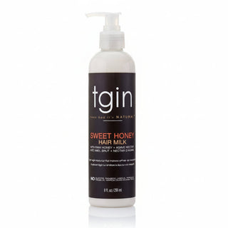 TGIN Sweet Honey Hair Milk 8oz for nourishing hydrating and defining natural curly coily hair