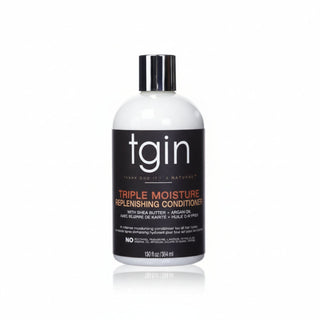 TGIN Triple Moisture Replenishing Conditioner 384ml with shea butter and argan oil for deep hydration and soft curly hair