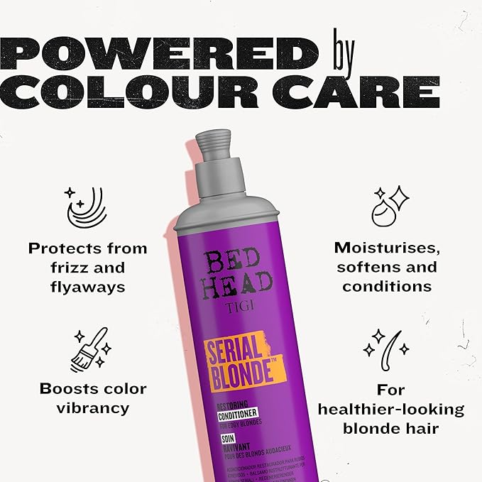 TIGI Bed Head Serial Blonde Restoring Conditioner 970ml- Repair & Strengthen Blonde Hair